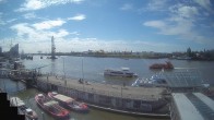 Archiv Foto Webcam Hamburg: Landungsbrücken 09:00