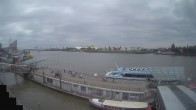 Archiv Foto Webcam Hamburg: Landungsbrücken 11:00
