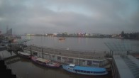 Archiv Foto Webcam Hamburg: Landungsbrücken 03:00