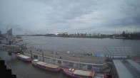Archiv Foto Webcam Hamburg: Landungsbrücken 17:00