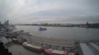 Archiv Foto Webcam Hamburg: Landungsbrücken 07:00