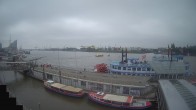 Archiv Foto Webcam Hamburg: Landungsbrücken 09:00
