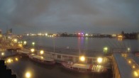 Archiv Foto Webcam Hamburg: Landungsbrücken 03:00