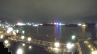 Archiv Foto Webcam Hamburg: Landungsbrücken 23:00