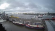 Archiv Foto Webcam Hamburg: Landungsbrücken 07:00