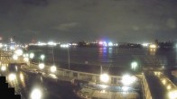 Archiv Foto Webcam Hamburg: Landungsbrücken 23:00