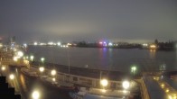 Archiv Foto Webcam Hamburg: Landungsbrücken 03:00