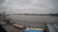 Archiv Foto Webcam Hamburg: Landungsbrücken 05:00