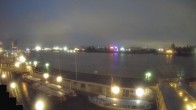 Archiv Foto Webcam Hamburg: Landungsbrücken 03:00