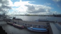 Archiv Foto Webcam Hamburg: Landungsbrücken 09:00