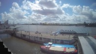 Archiv Foto Webcam Hamburg: Landungsbrücken 11:00