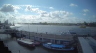Archiv Foto Webcam Hamburg: Landungsbrücken 09:00