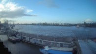 Archiv Foto Webcam Hamburg: Landungsbrücken 01:00