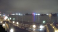 Archiv Foto Webcam Hamburg: Landungsbrücken 01:00
