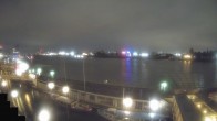 Archiv Foto Webcam Hamburg: Landungsbrücken 03:00