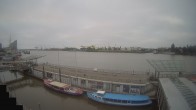 Archiv Foto Webcam Hamburg: Landungsbrücken 05:00
