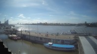 Archiv Foto Webcam Hamburg: Landungsbrücken 09:00
