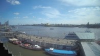 Archiv Foto Webcam Hamburg: Landungsbrücken 13:00