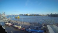 Archiv Foto Webcam Hamburg: Landungsbrücken 17:00