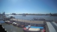 Archiv Foto Webcam Hamburg: Landungsbrücken 09:00