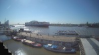 Archiv Foto Webcam Hamburg: Landungsbrücken 09:00