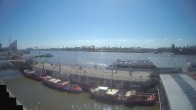 Archiv Foto Webcam Hamburg: Landungsbrücken 11:00