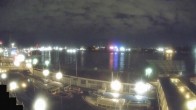 Archiv Foto Webcam Hamburg: Landungsbrücken 23:00