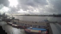 Archiv Foto Webcam Hamburg: Landungsbrücken 10:00
