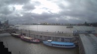 Archiv Foto Webcam Hamburg: Landungsbrücken 11:00