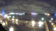 Archiv Foto Webcam Hamburg: Landungsbrücken 23:00