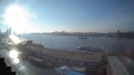 Archiv Foto Webcam Hamburg: Landungsbrücken 08:00