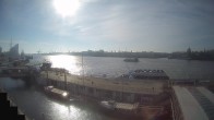 Archiv Foto Webcam Hamburg: Landungsbrücken 09:00