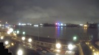 Archiv Foto Webcam Hamburg: Landungsbrücken 23:00
