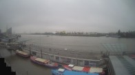 Archiv Foto Webcam Hamburg: Landungsbrücken 08:00