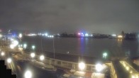 Archiv Foto Webcam Hamburg: Landungsbrücken 01:00
