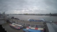 Archiv Foto Webcam Hamburg: Landungsbrücken 09:00