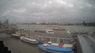 Archiv Foto Webcam Hamburg: Landungsbrücken 17:00