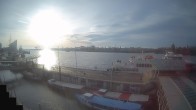 Archiv Foto Webcam Hamburg: Landungsbrücken 07:00