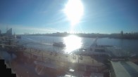 Archiv Foto Webcam Hamburg: Landungsbrücken 09:00