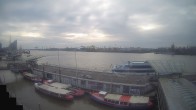 Archiv Foto Webcam Hamburg: Landungsbrücken 10:00