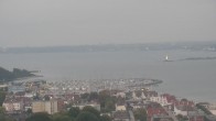 Archived image Webcam Laboe: View of the museum ship 05:00