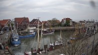 Archived image Webcam Neuharlingersiel at the cutter harbour 06:00