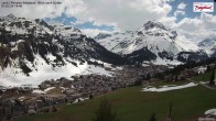 Archived image Webcam Lech am Arlberg - Guesthouse Bergland 08:00