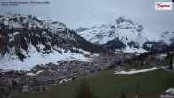 Archived image Webcam Lech am Arlberg - Guesthouse Bergland 14:00