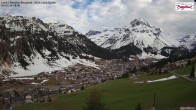 Archived image Webcam Lech am Arlberg - Guesthouse Bergland 17:00