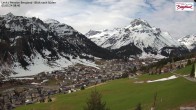 Archived image Webcam Lech am Arlberg - Guesthouse Bergland 02:00
