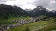 Archived image Webcam Lech am Arlberg - Guesthouse Bergland 19:00