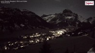 Archiv Foto Webcam Oberlech: Ausblick Pension Bergland 01:00