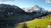 Archiv Foto Webcam Oberlech: Ausblick Pension Bergland 07:00