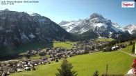 Archiv Foto Webcam Oberlech: Ausblick Pension Bergland 09:00